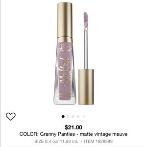 Too Faced Melted Matte